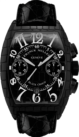 Franck Muller Croco Chronograph Steel 8880 CC AT BLK CRO AC