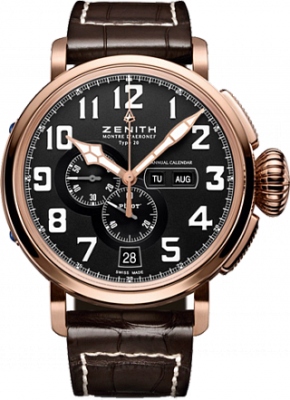 Zenith Архив Zenith Montre d’Aéronef Type 20 Annual Calendar 87.2430.4054/21.C721 Zenith Архив Zenith Montre d’Aéronef Type 20 Annual Calendar 87.2430.4054/21.C721