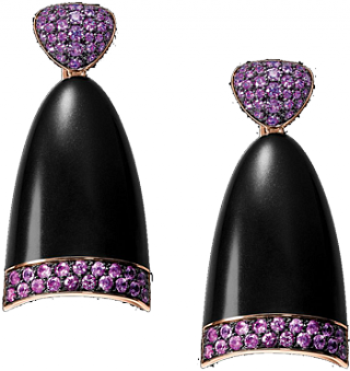 De Grisogono Jewelry Black Bell Collection Earrings 13701/06 De Grisogono Jewelry Black Bell Collection Earrings 13701/06