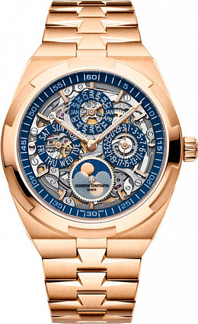 Vacheron Constantin Overseas Perpetual calendar ultra-thin skeleton 4300V/120R-B642 Vacheron Constantin Overseas Perpetual calendar ultra-thin skeleton 4300V/120R-B642