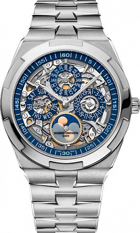 Vacheron Constantin Overseas Perpetual calendar ultra-thin skeleton 4300V/120G-B946 Vacheron Constantin Overseas Perpetual calendar ultra-thin skeleton 4300V/120G-B946