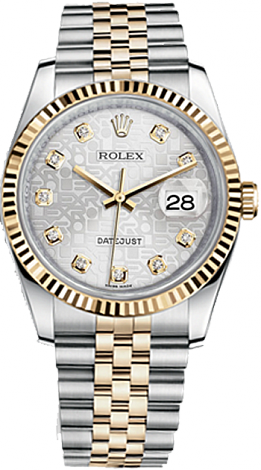 Rolex Datejust 36,39,41 mm 36 mm Steel and Yellow Gold 116233 Jubilee