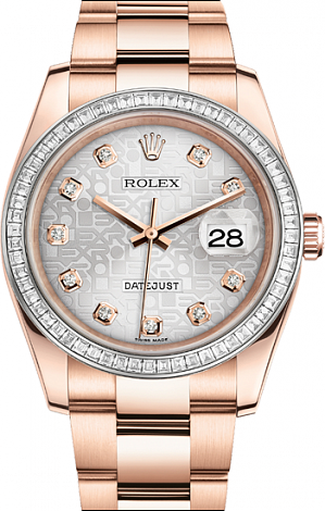 Rolex Архив Rolex Oyster 36 mm Everose gold diamonds 116285bbr-0008 Rolex Архив Rolex Oyster 36 mm Everose gold diamonds 116285bbr-0008