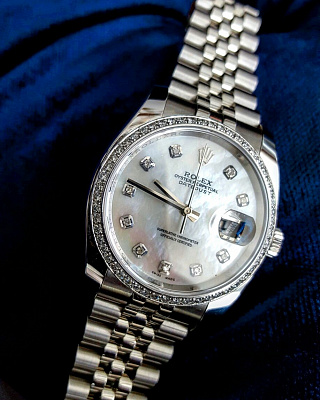 Datejust 36mm Steel and White Gold  06