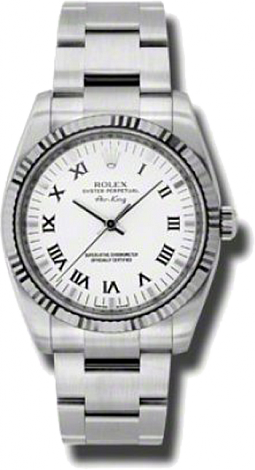 Rolex Архив Rolex Air-King 34mm Steel and White Gold 114234 wro Rolex Архив Rolex Air-King 34mm Steel and White Gold 114234 wro