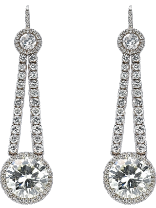 Jacob & Co. Jewelry High Jewelry Round Brilliant Cut Drop Earrings 91121023