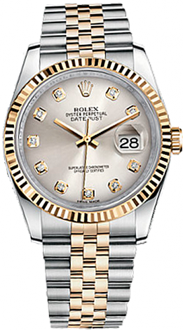 Rolex Datejust 36,39,41 mm 36 mm Steel and Yellow Gold 116233 sd