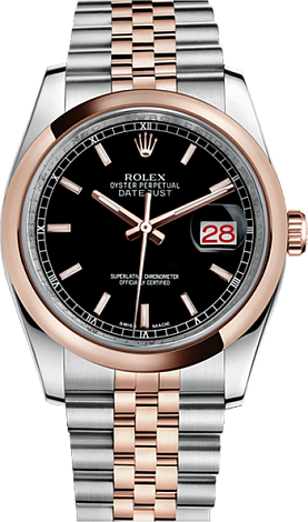 Rolex Архив Rolex 36 mm Steel and Everose Gold 116201-0091