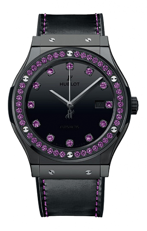 Hublot Архив Hublot Shiny Ceramic Purple Amethysts 565.CX.1210.VR.1205