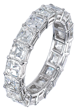 Jacob & Co. Jewelry Bridal Emerald-Cut Eternity Band 90503211