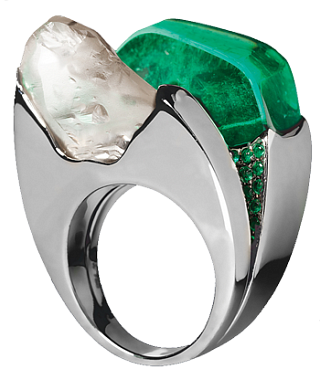 Jacob & Co. Jewelry High Jewelry Emerald Diamond Ring 91224676 Jacob & Co. Jewelry High Jewelry Emerald Diamond Ring 91224676