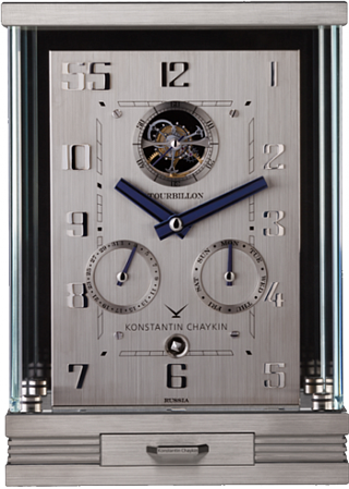 Konstantin Chaykin Настольные часы Tourbillon 55 Calendarv Т755SS700300 Konstantin Chaykin Настольные часы Tourbillon 55 Calendarv Т755SS700300