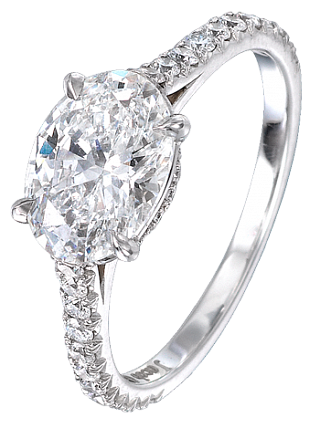 Jacob & Co. Jewelry Bridal Oval-Cut Diamond Solitaire 90402059 Jacob & Co. Jewelry Bridal Oval-Cut Diamond Solitaire 90402059