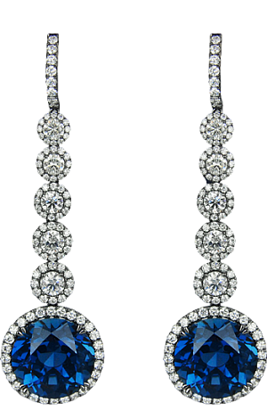 Jacob & Co. Jewelry High Jewelry Sapphire Drop Earrings 91327333