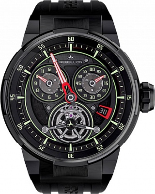 Rebellion Predator Predator 2.0 Regulator Tourbillon Black predator-2-0-regulator-tourbillon-black