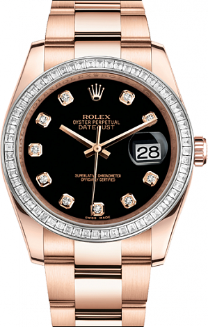 Rolex Архив Rolex Oyster 36 mm Everose gold diamonds 116285bbr-0005 Rolex Архив Rolex Oyster 36 mm Everose gold diamonds 116285bbr-0005