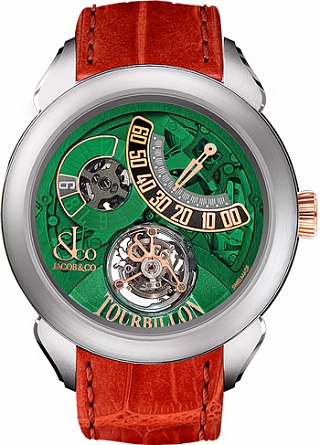 Jacob & Co. Watches Grand Complication Masterpieces PALATIAL FLYING TOURBILLON JUMPING HOURS PT510.24.NS.PG.A