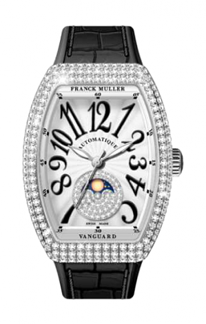 Franck Muller Vanguard Lady Lune Steel 46 mm V 35 SCAT FO L DIP ST