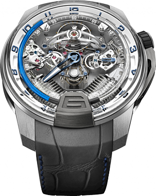 HYT H2 TITANIUM & WHITE GOLD BLUE 248-TW-OO-BF-RA HYT H2 TITANIUM & WHITE GOLD BLUE 248-TW-OO-BF-RA