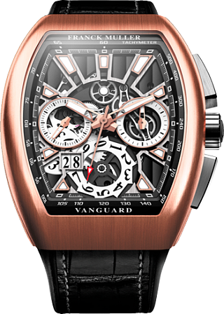 Franck Muller Vanguard Grand Date Rose Gold V 45 CC GD SQT BR R