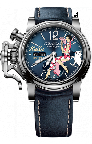 Graham Chronofighter 1695 Vintage NOSE ART LTD 2CVAS.U08A Graham Chronofighter 1695 Vintage NOSE ART LTD 2CVAS.U08A