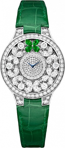 Graff Butterfly Single Motif Diamond Emerald Single Motif Diamond Emerald