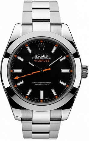 Rolex Milgauss 40mm Steel 116400-Black