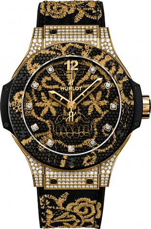 Hublot Big Bang Broderie 38mm Yellow Gold Diamonds 343.VX.6580.NR.0804 Hublot Big Bang Broderie 38mm Yellow Gold Diamonds 343.VX.6580.NR.0804