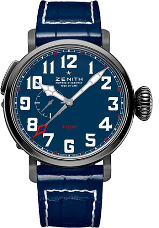 Zenith Pilot Montre d’Aeronef Type 20 GMT 96.2436.693/51.c779 Zenith Pilot Montre d’Aeronef Type 20 GMT 96.2436.693/51.c779