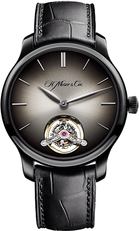 H. Moser & Cie Endeavour Tourbillon Black DLC Titanium 1802-0500 H. Moser & Cie Endeavour Tourbillon Black DLC Titanium 1802-0500