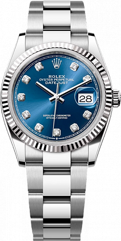 Rolex Datejust 36,39,41 mm 36mm Steel and White Gold 126234-0038