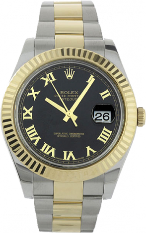 Rolex Архив Rolex Datejust II 41 mm Steel and Yellow Gold 116333 Black