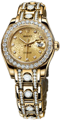 Rolex Datejust Special Edition Lady Pearlmaster 26mm Yellow Gold 80298 Champagne D Rolex Datejust Special Edition Lady Pearlmaster 26mm Yellow Gold 80298 Champagne D