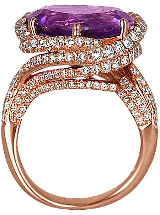 Jacob & Co. Jewelry High Jewelry Heart Amethyst Diamond Ring 91327327 Jacob & Co. Jewelry High Jewelry Heart Amethyst Diamond Ring 91327327