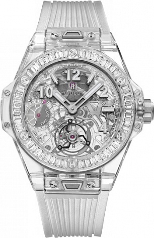 Hublot Complications Tourbillon Power Reserve 5 days Sapphire Baguettes 405.JX.0120.RT.1904 Hublot Complications Tourbillon Power Reserve 5 days Sapphire Baguettes 405.JX.0120.RT.1904