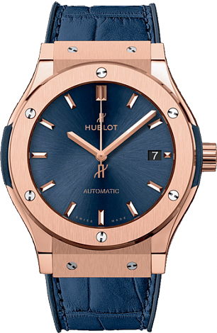 Hublot Classic Fusion Blue King Gold 42mm 542.OX.7180.LR