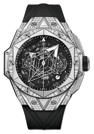 Hublot Big Bang Unico SANG BLEU II TITANIUM PAVÉ 45 мм 418.NX.1107.RX.1604.MXM20