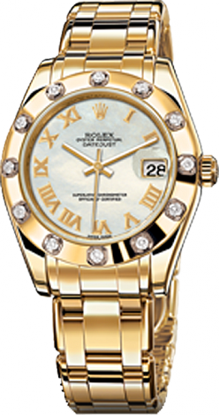 Rolex Datejust Special Edition Special Edition 34 mm Yellow Gold 81318 white dial