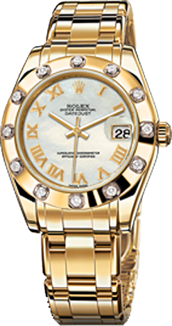 Rolex Datejust Special Edition Special Edition 34 mm Yellow Gold 81318 white dial Rolex Datejust Special Edition Special Edition 34 mm Yellow Gold 81318 white dial