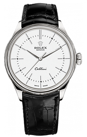 Rolex Cellini Time 39 mm 18 ct White Gold 50509-0016