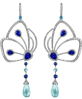 Jacob & Co. Jewelry Fine Jewelry Papillon Sapphire Earrings 91327394