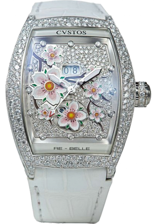 Cvstos Re-Belle Sakura steel diamond snow setting diamond