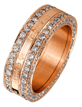 Jacob & Co. Jewelry Men's Rings Jacob & Co. rose gold wedding band 90712720
