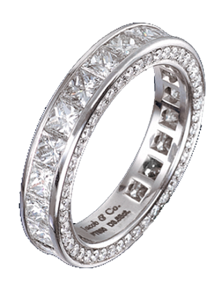 Jacob & Co. Jewelry Bridal Princess-Cut Eternity Band 90400323 Jacob & Co. Jewelry Bridal Princess-Cut Eternity Band 90400323