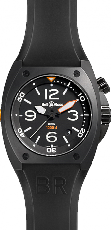 Bell & Ross Marine Automatic BR 02 Carbon Synthetic Bell & Ross Marine Automatic BR 02 Carbon Synthetic