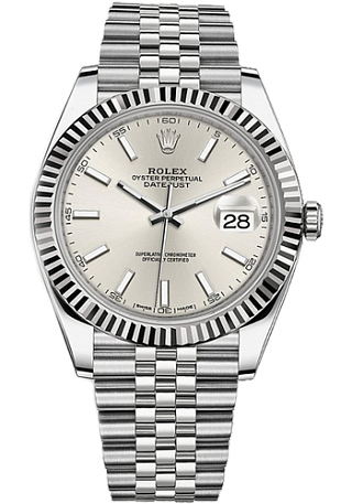 Rolex Datejust 36,39,41 mm 41mm Steel and White Gold 126334-0004