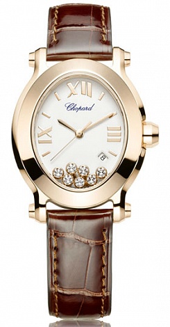 Chopard Happy Sport Happy Sport Oval 7 Diamonds 275350-5001