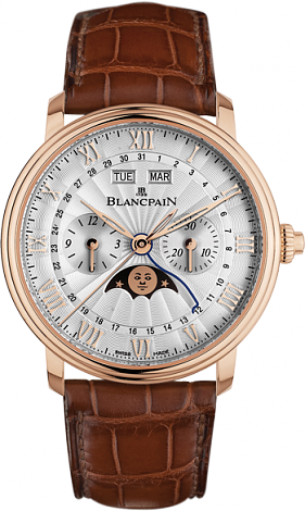 Blancpain Villeret Chronograph Monopusher Complete Calendar 6685-3642-55B Blancpain Villeret Chronograph Monopusher Complete Calendar 6685-3642-55B