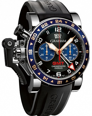 Graham Chronofighter Oversize GMT Blue Steel 2OVGS.B26A Graham Chronofighter Oversize GMT Blue Steel 2OVGS.B26A